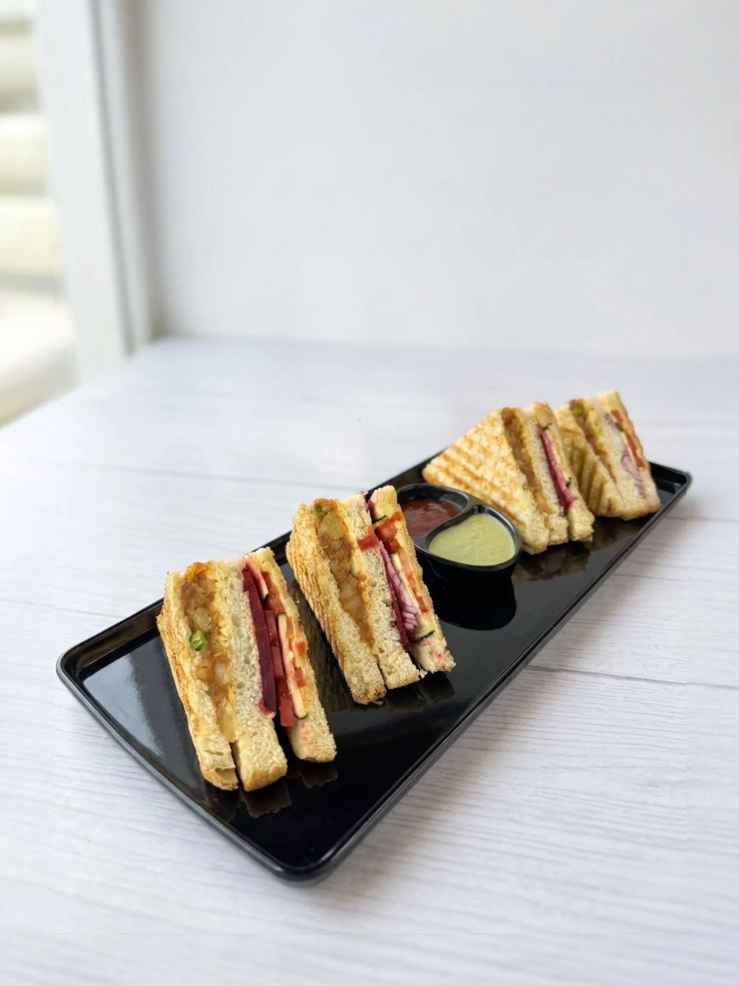 Veg. Masala Club Sandwich